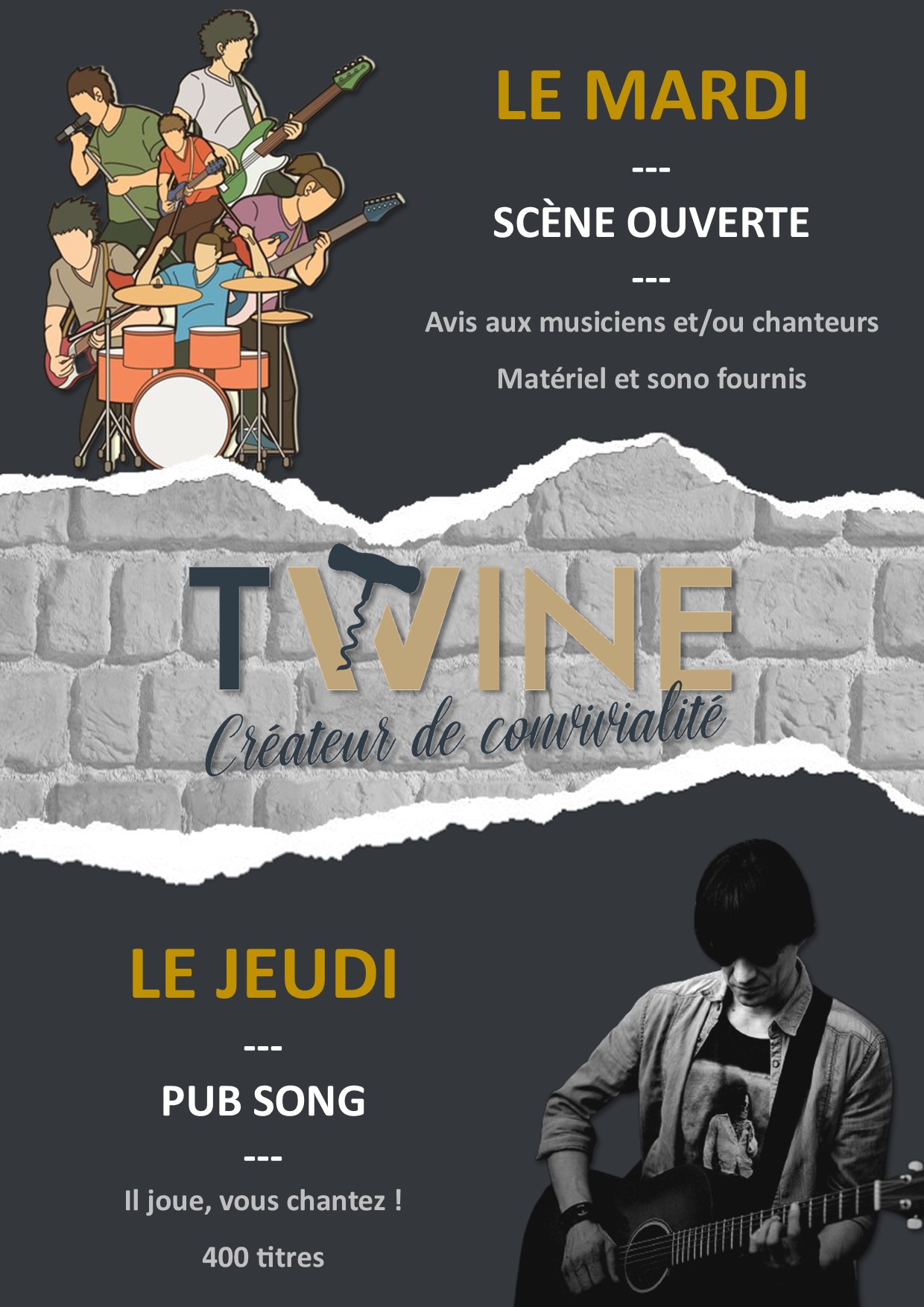 Affiche mardi et jeudi