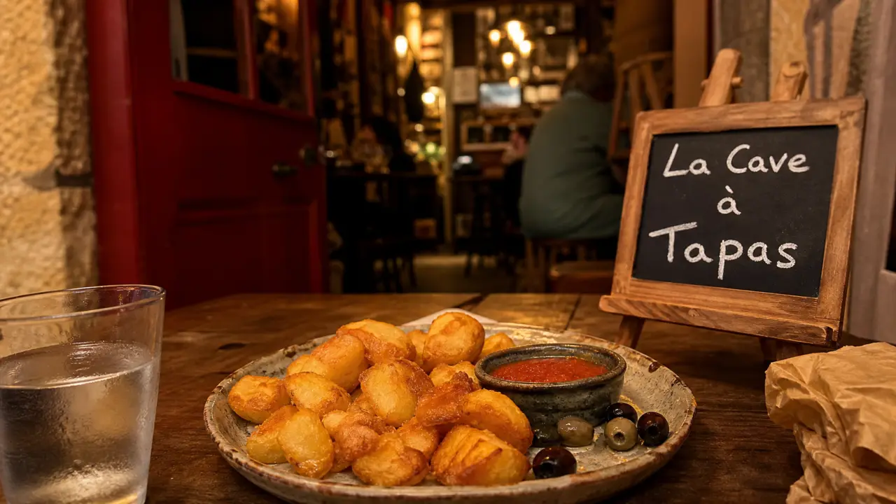 La cave à tapas à Puy-l’Évêque : patatas bravas maison croustillantes