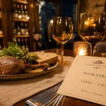 Restauration Gaillac : table avec horaires 12h00-13h30 et cuisine de terroir