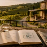 Gîte Gaillac Tarn : clé, carnet et vue sur vignes du Tarn