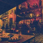 T wine Albi : terrasse bar à tapas et scène de concert derrière la cathédrale