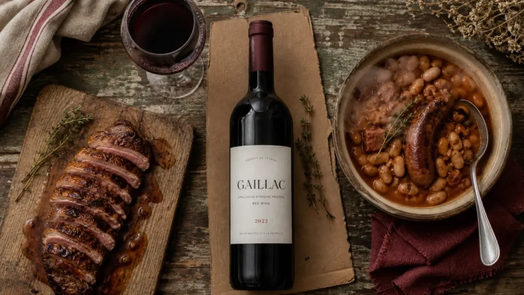Avec quoi servir un vin de Gaillac rouge, jeune, charpenté ou boisé ?