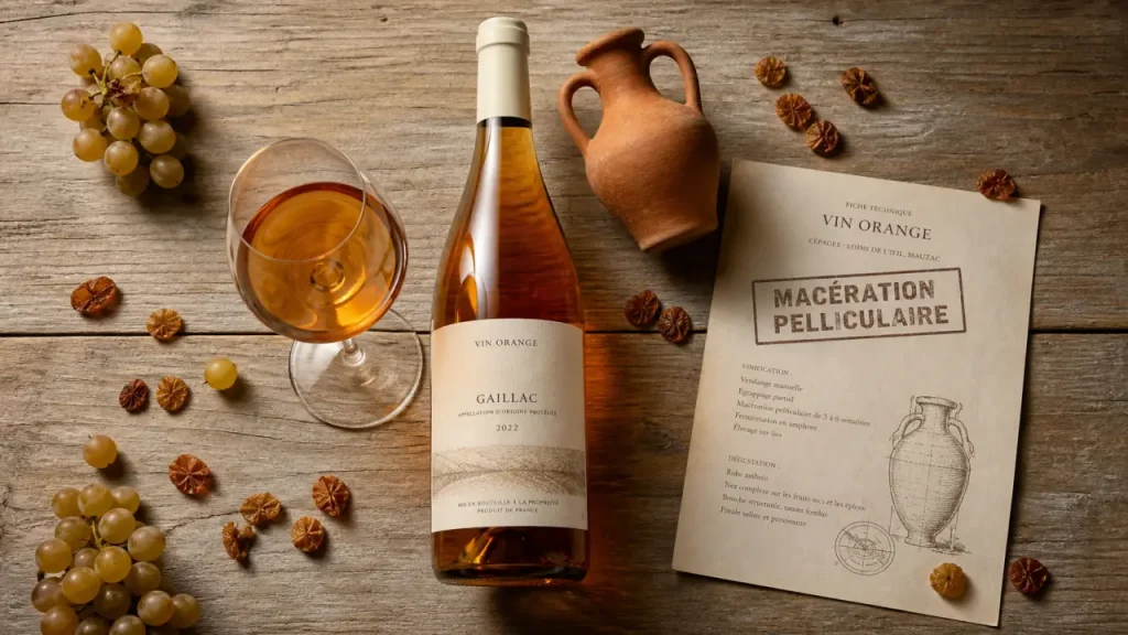 Vin orange de Gaillac : cépages autochtones, macération et accords à table