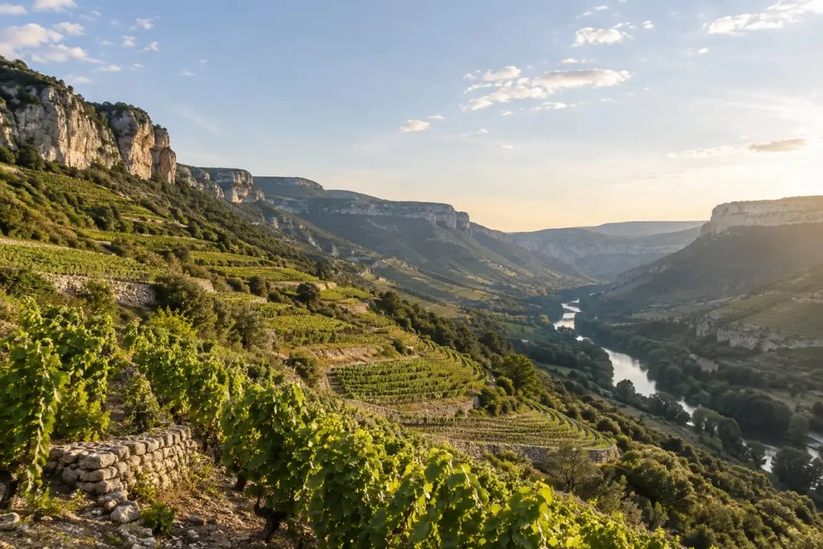 Vignobles des Gorges du Tarn associés à la Cave des Vignerons des Gorges du Tarn près d’Aguessac