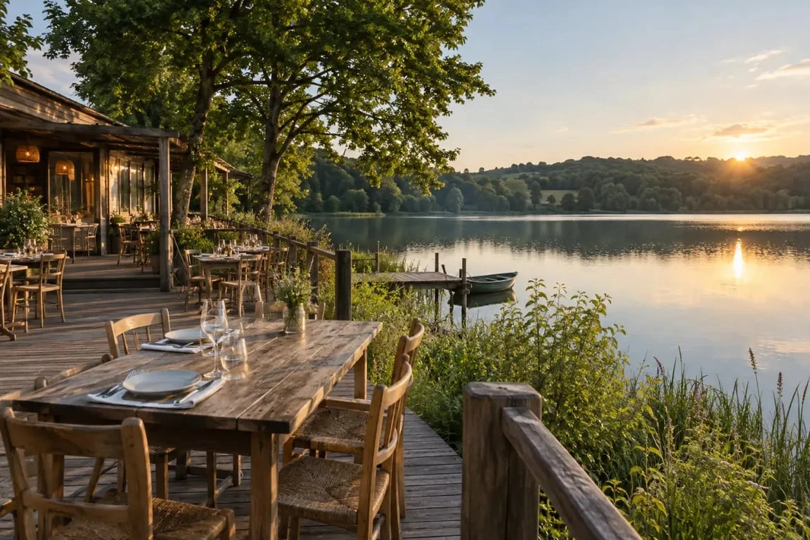 Restaurant Parisot Tarn-et-Garonne au bord du lac, la Guinguette Les Poissons Volants