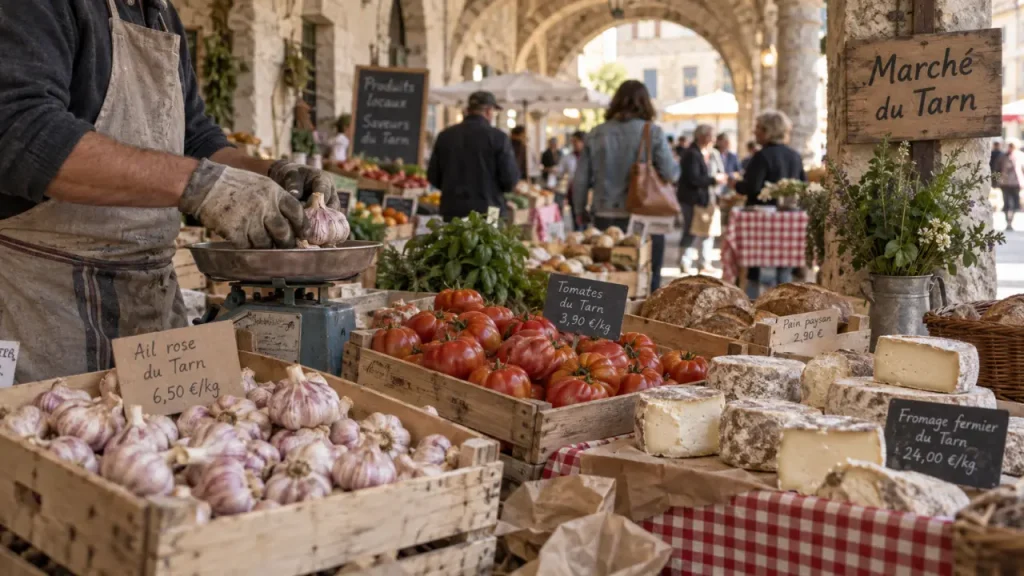 Les plus beaux marchés du Tarn réunissent terroir et patrimoine