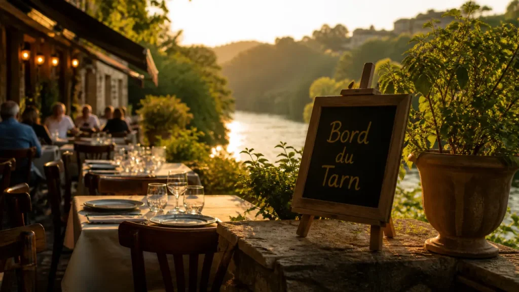 Restaurant bord du Tarn à Gaillac : terrasse, groupes et réservation sans mauvaise surprise