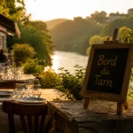 Restaurant bord du tarn gaillac : terrasse au bord du Tarn, vue Tarn