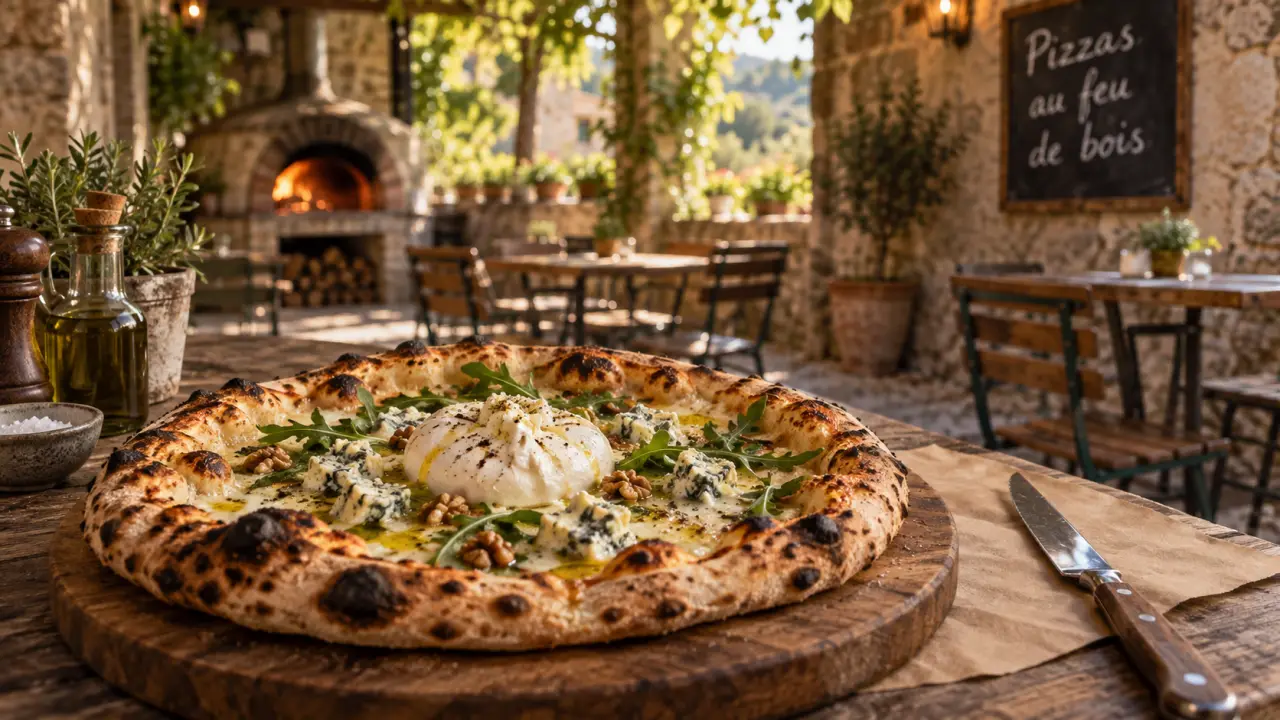 Restaurant Chez Pito Busque Tarn carte menu : pizza au feu de bois