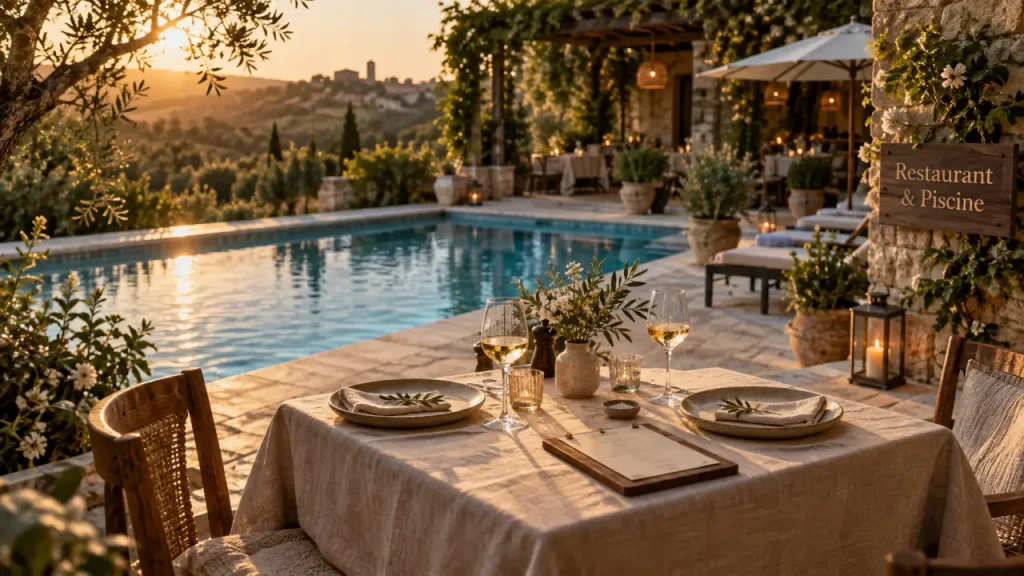 Restaurant avec piscine dans le Tarn : vérifiez l’accès au bassin avant de réserver