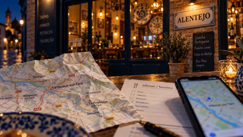Restaurant portugais près de Villemur-sur-Tarn : vérifiez l’adresse d’Alentejo avant de vous déplacer