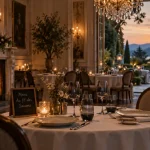 Alto restaurant villemur sur tarn, salle gastronomique avec cheminée