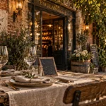 Le Colvert restaurant Tarn, terrasse à l’entrée à Saint-Lieux-lès-Lavaur