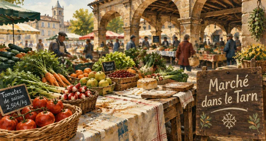 Marchés dans le Tarn aujourd’hui : choisissez le bon créneau pour éviter une sortie à vide