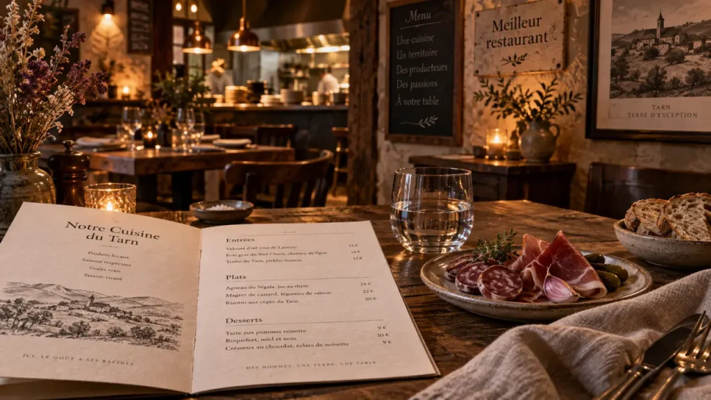 Meilleur restaurant du Tarn : comparez la cuisine, le terroir et l’emplacement