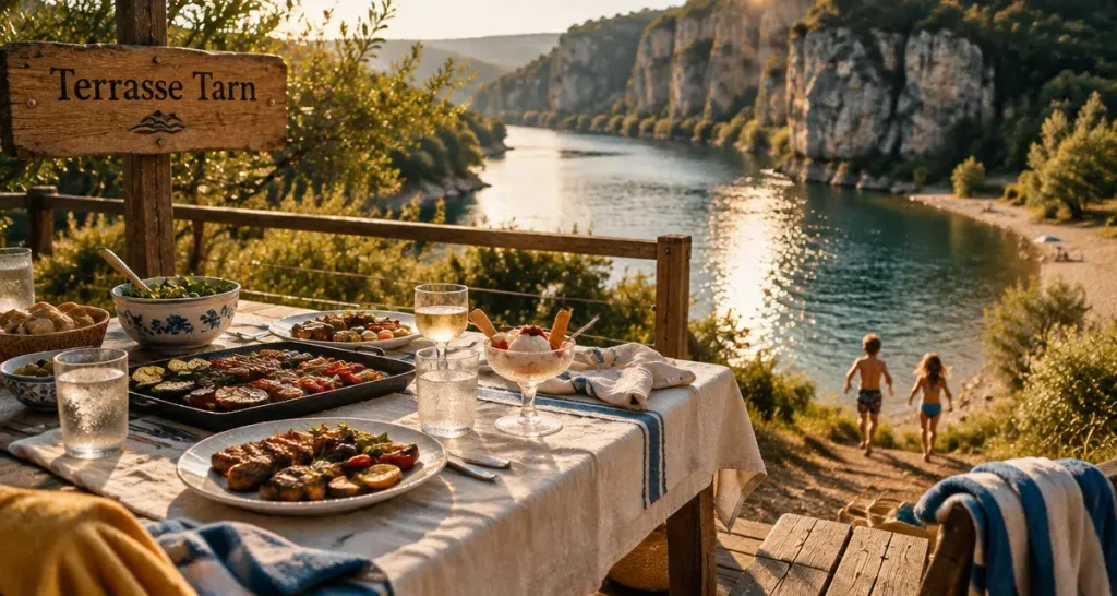 Restaurant au bord de l’eau dans le Tarn : deux adresses entre terrasse, plage et guinguette