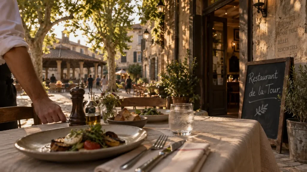 Restaurant à Auvillar : 44 couverts en terrasse et brunch le dimanche