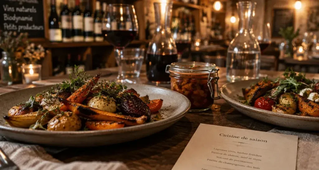 Restaurant aux Cabannes : Aster pour dîner, Au Jardin des Saveurs pour séjourner